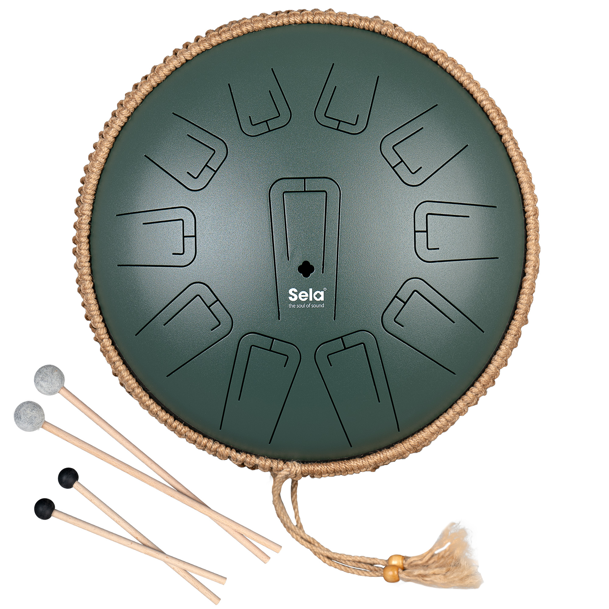 Sela Unity Tongue Drum 13" C Dur Green 432 Hz