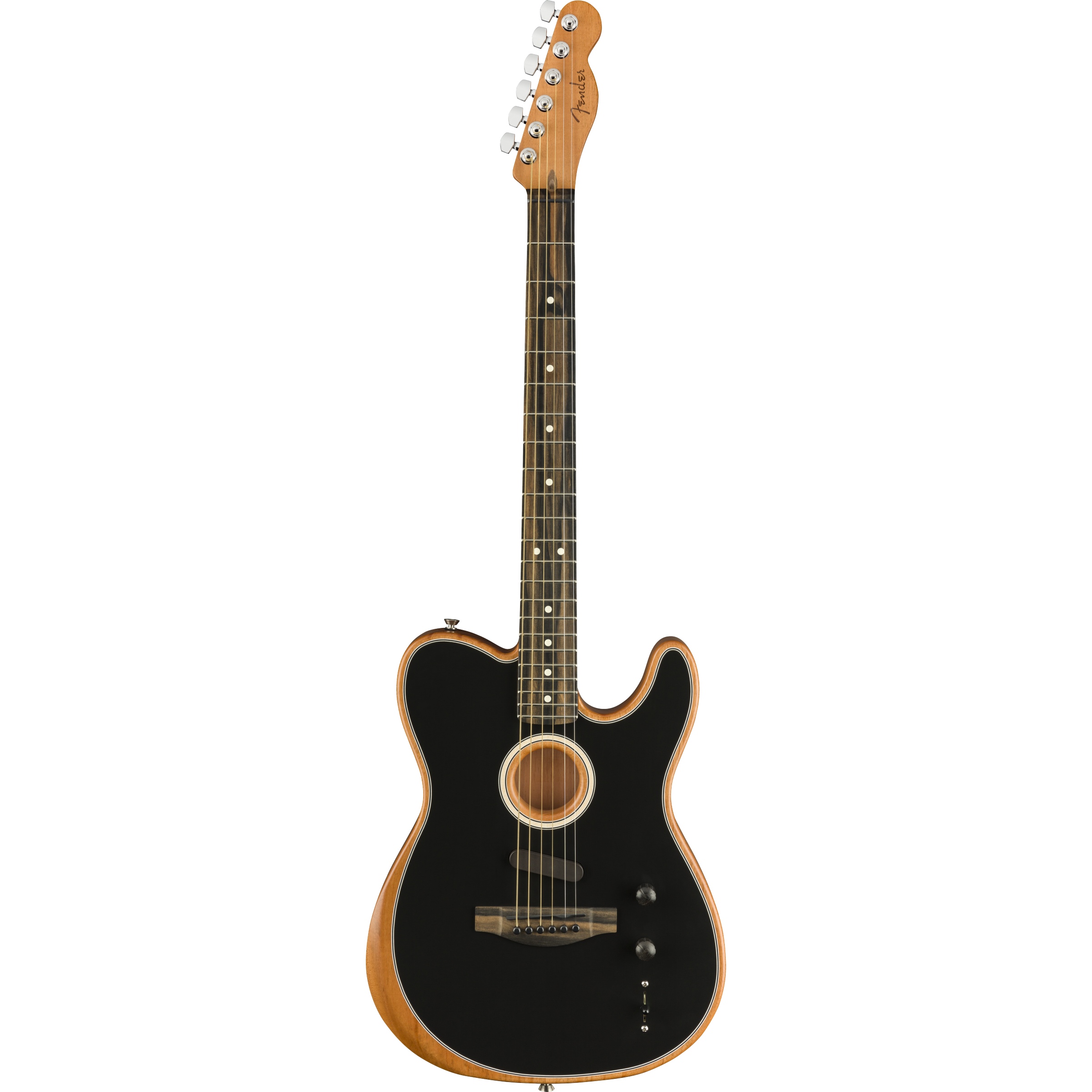 Fender American Acoustasonic Telecaster Ebony Fingerboard schwarz - Aussteller