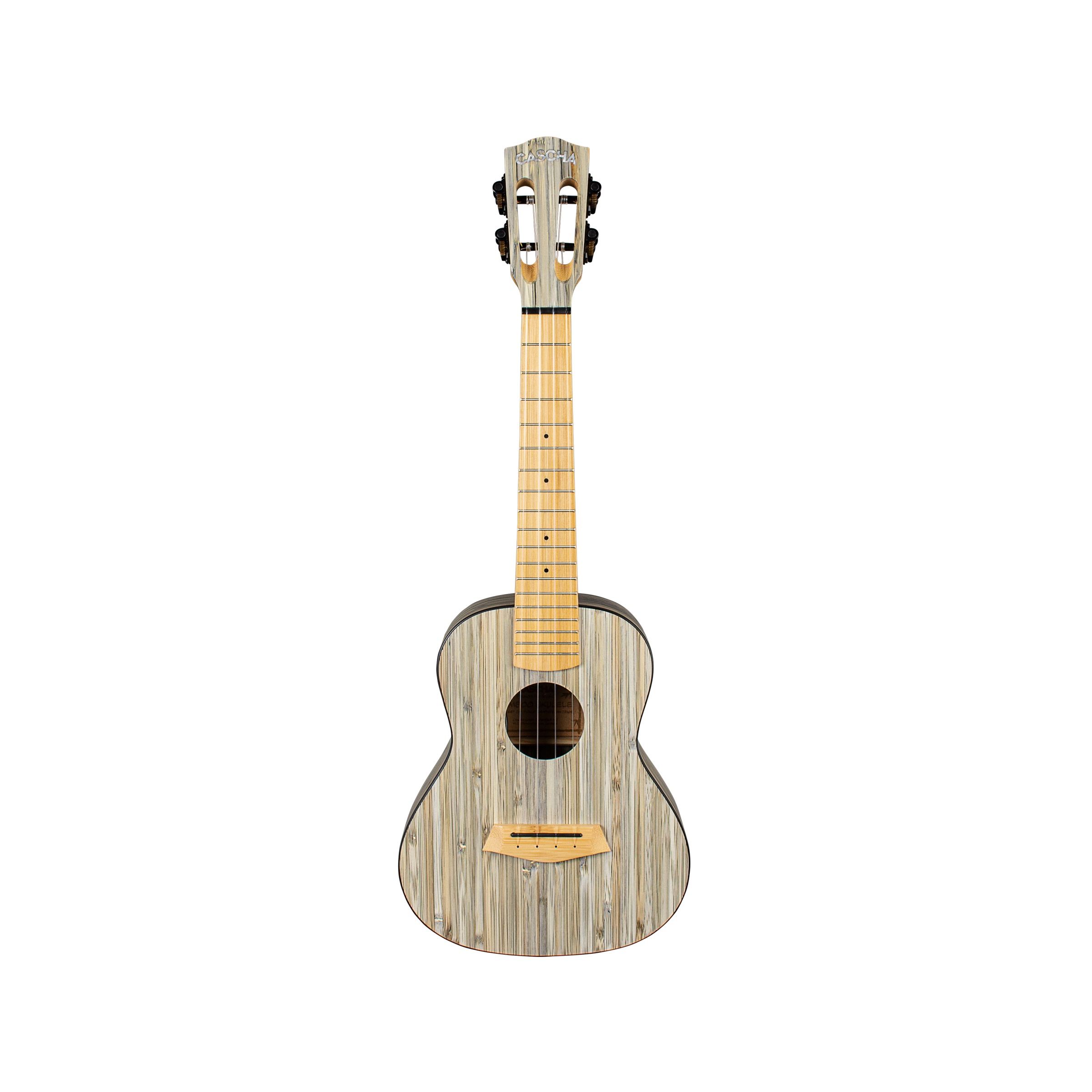 Cascha Ukulele Konzert HH 2316 Bamboo Graphite inkusive Tasche
