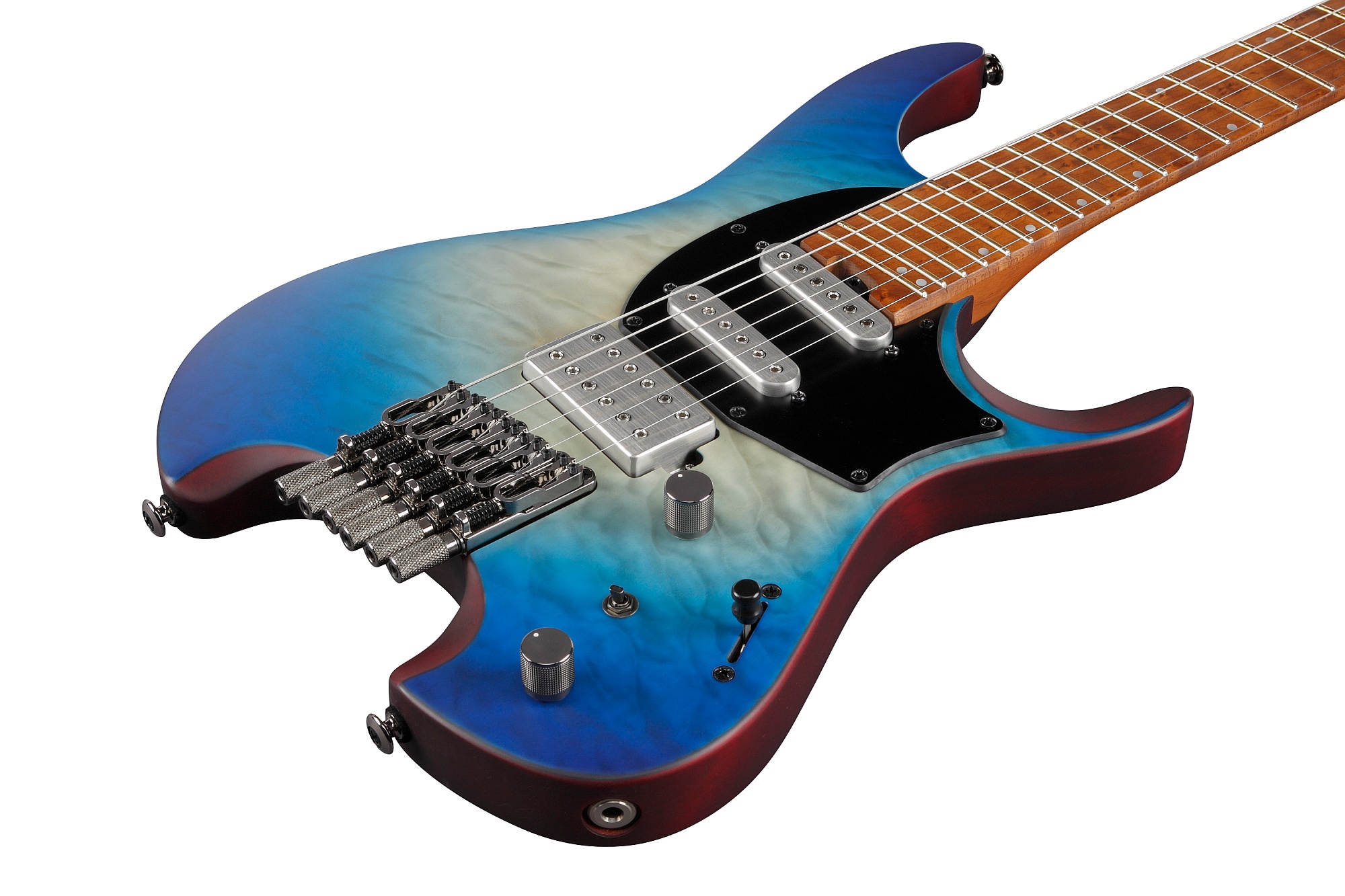 Ibanez QX54QM-BSM Quest Series E-Gitarre 6 String - Blue Sphere Burst Matte + Gigbag