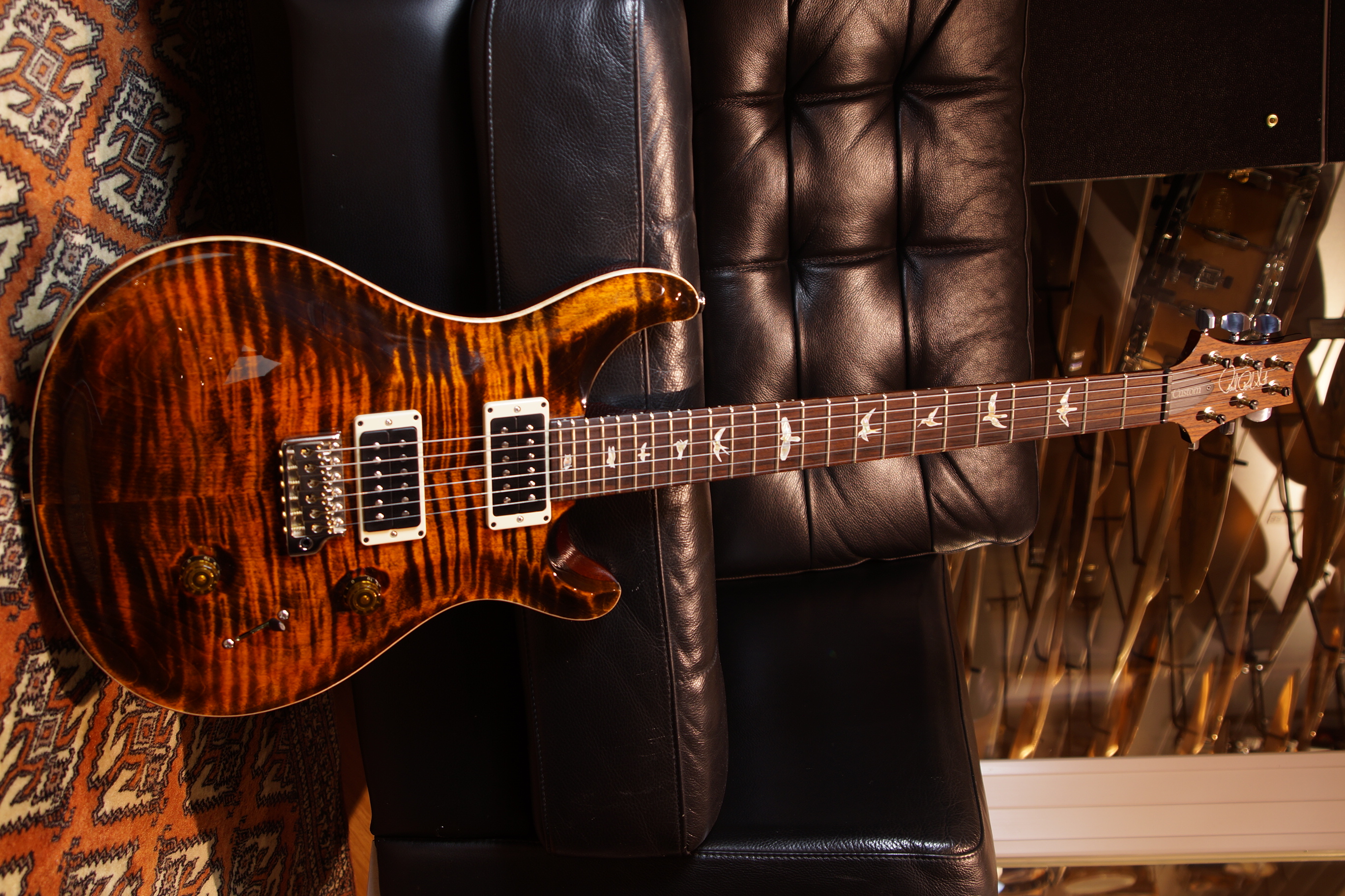 PRS Custom 24 Thin Gen III 85/15 Orange Tiger