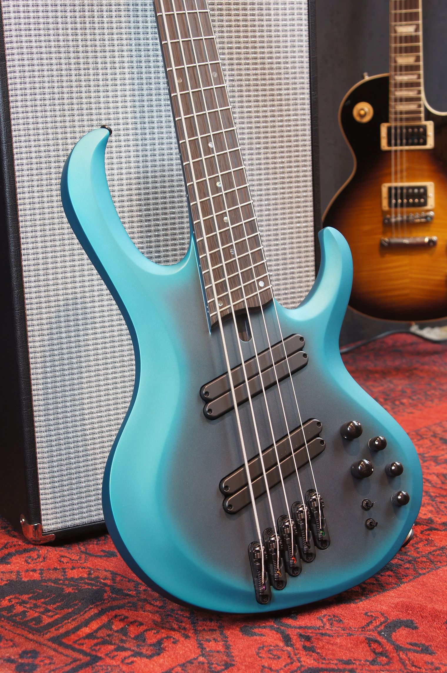 IBANEZ BTB 605 MSCE Bass Workshop 5-Str. Cerulean Aura Burst Matte, incl. Case - B-Stock