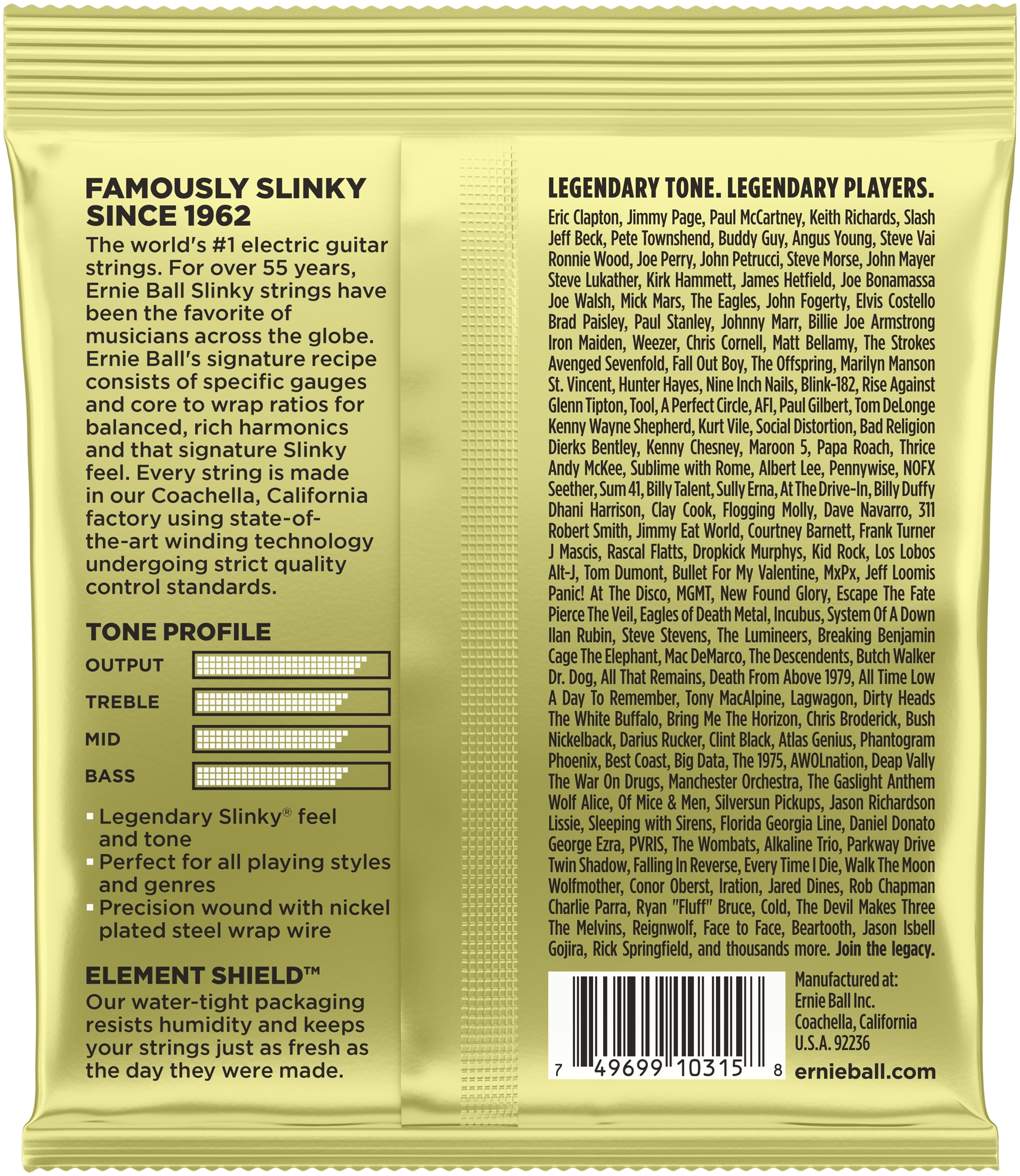 ERNIE BALL 2214 Mammoth Slinky 12-62 wound G