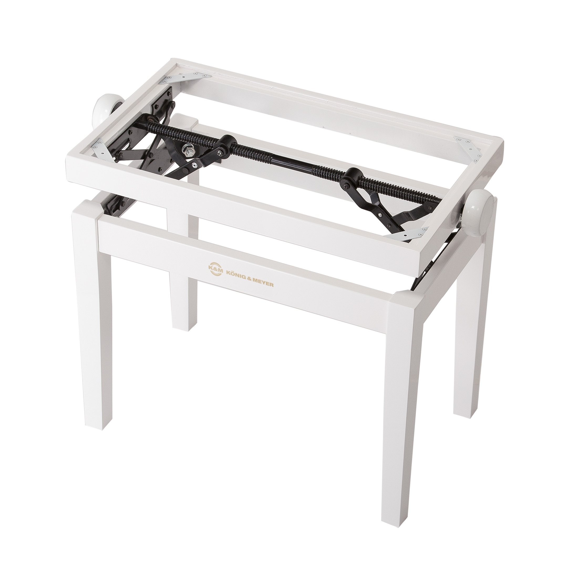 K&M Klavierbank Unterteil weiß hochglanz