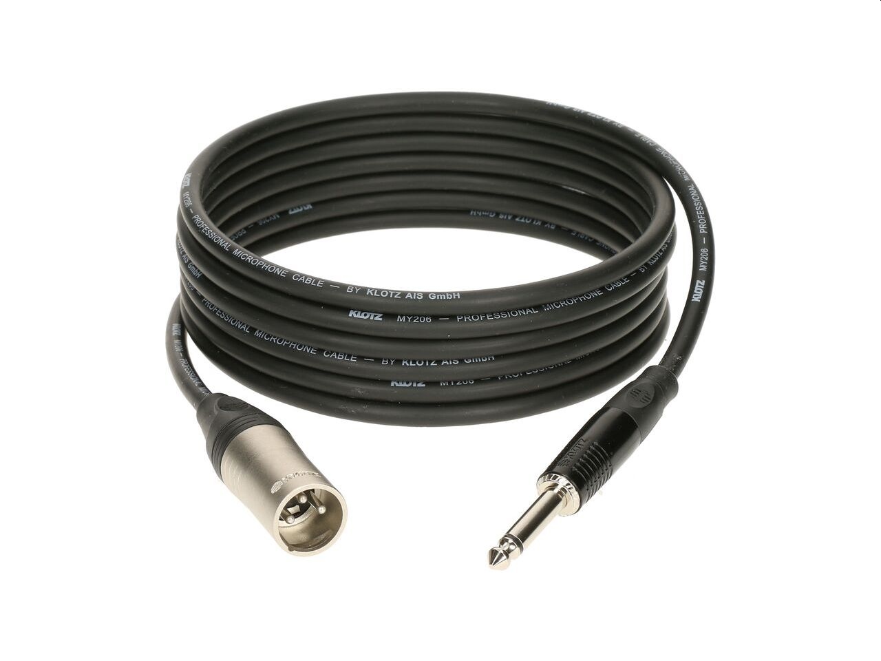 Klotz M1 Audiokabel XLR male an 6,3mm Klinke 2m