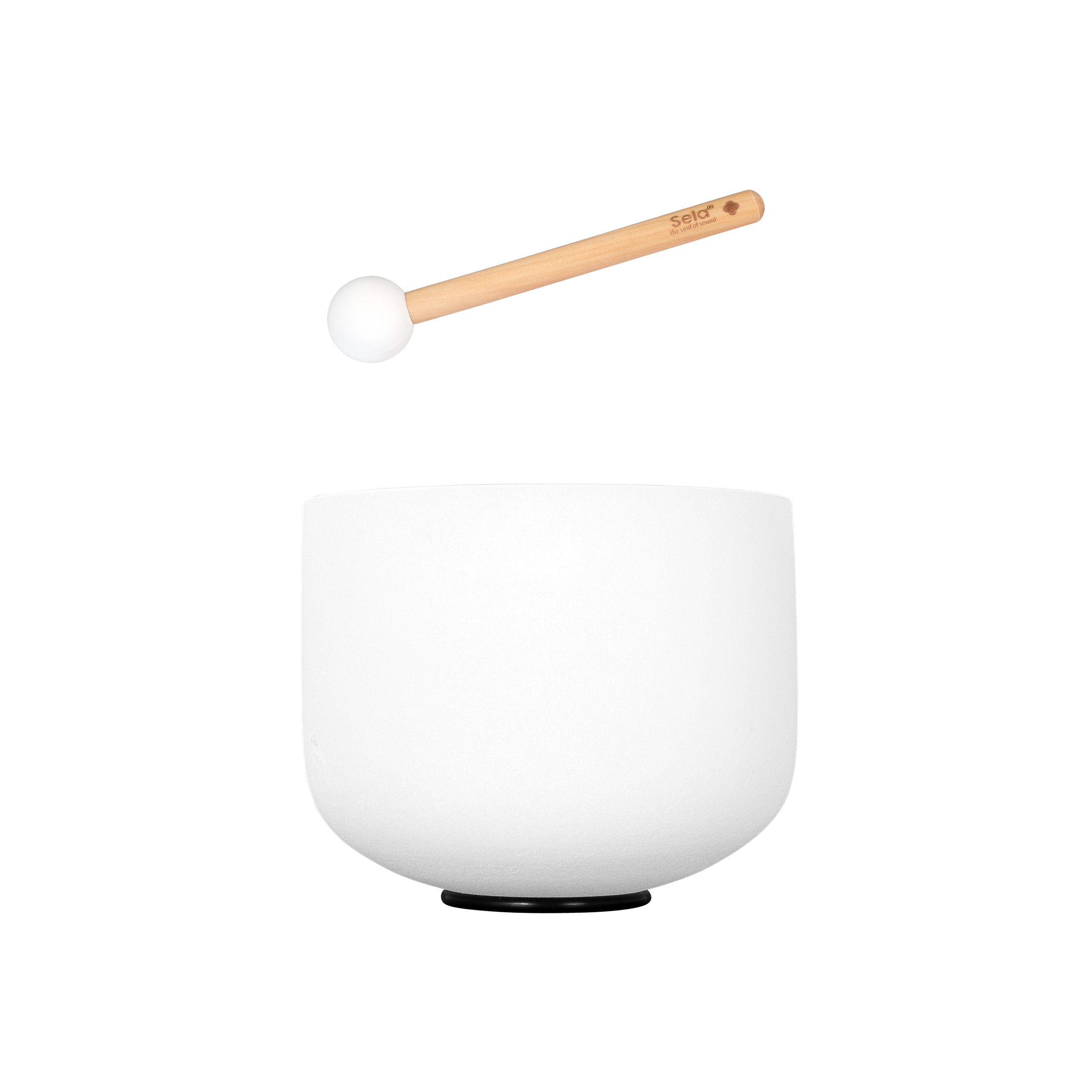 Sela 9" Crystal Singing Bowl Frosted 440 Hz in A