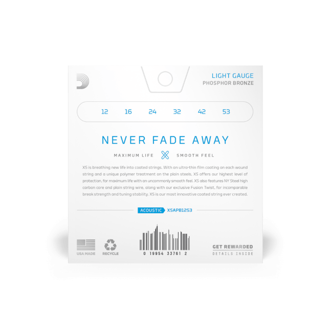 D'Addario XSAPB1253 Phosphorbronze 12-53