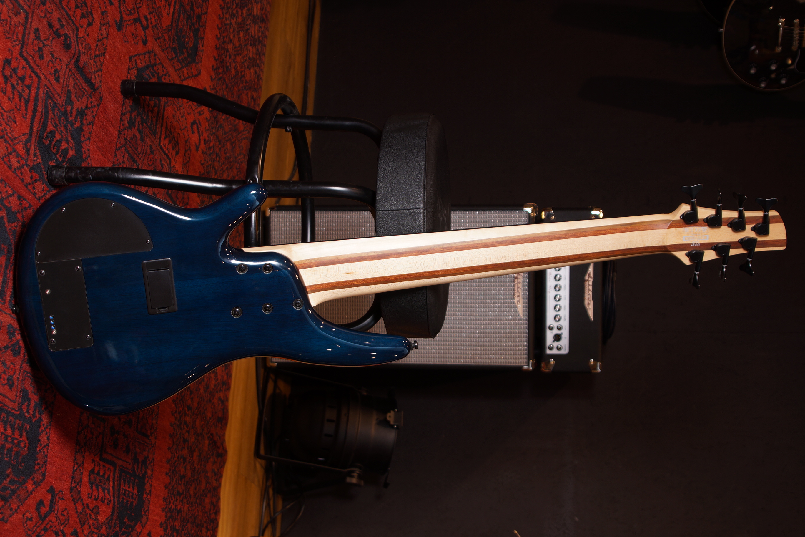 IBANEZ "Ashula" SRAS7-CBS E-Bass 7-String - Cosmic Blue Sunburst + Koffer - B-Stock