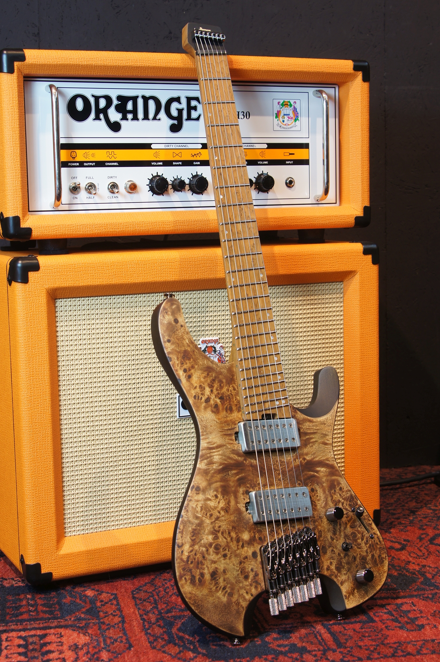 IBANEZ Quest 7-Str Antique Brown Stained, incl. Gigbag - B-Stock