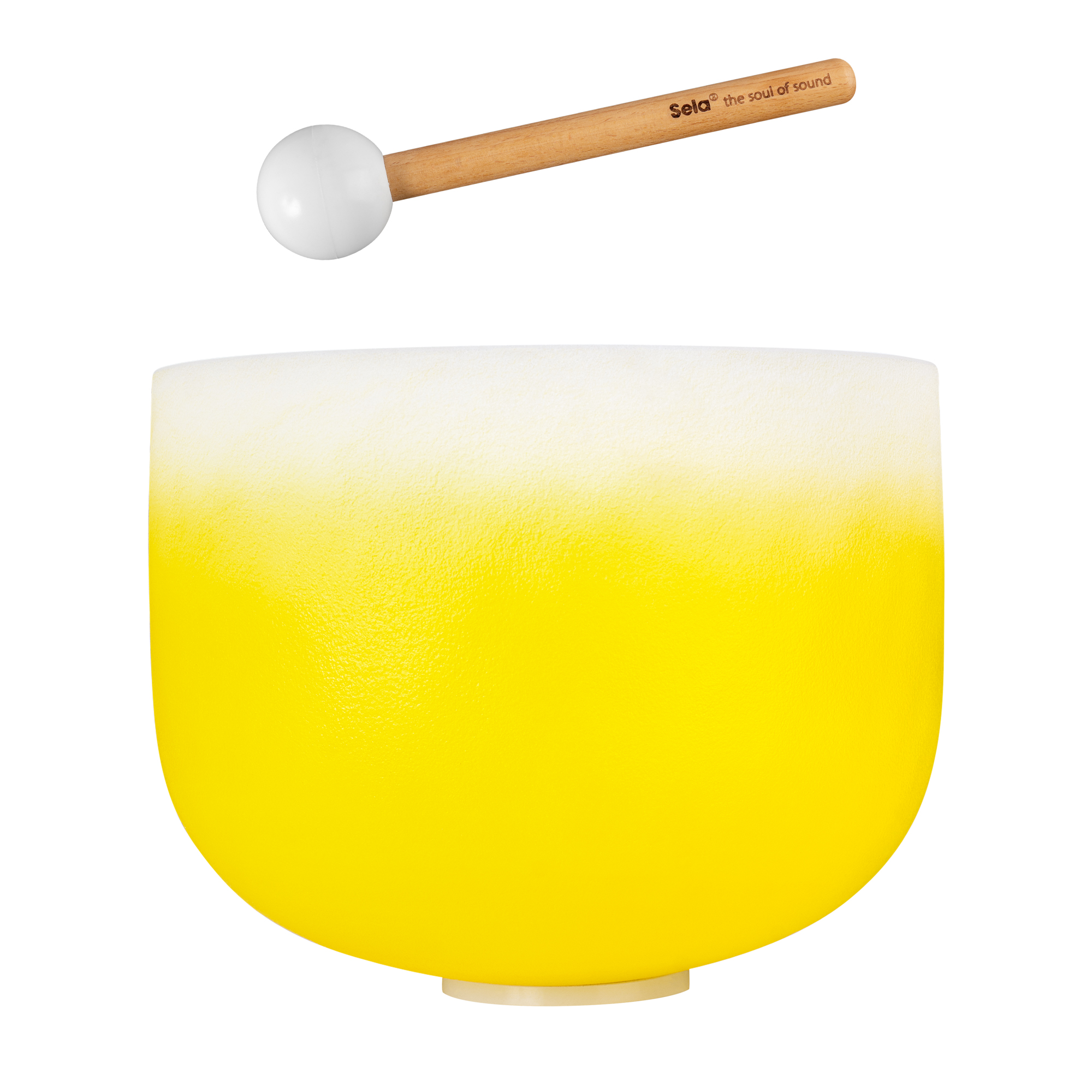 Sela Crystal Singing Bowl Chakra 12" - Yellow, Solar Plexus, E (432 Hz)