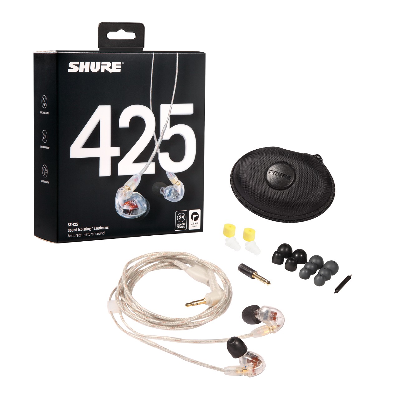 Shure SE 425 CL In-Ear Kopfhörer transparent
