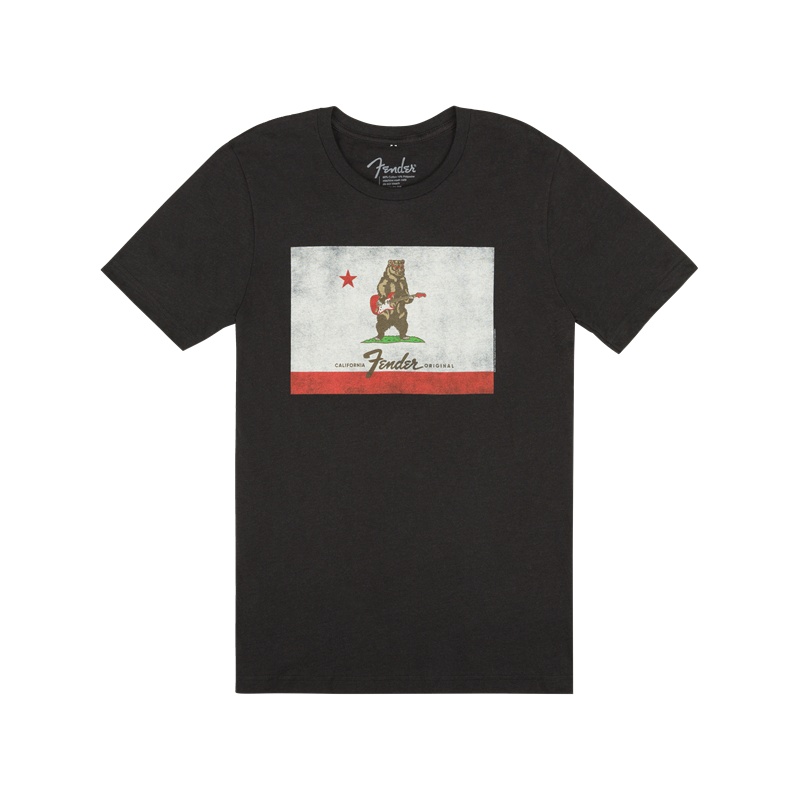 Fender® Bear Flag T-Shirt, Coal, M