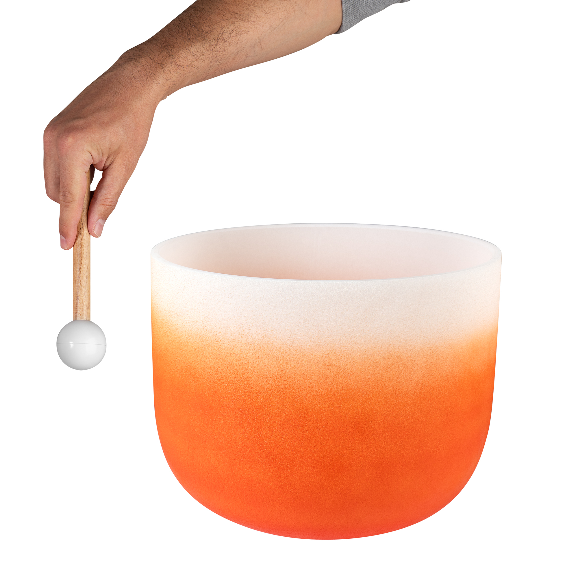 Sela Crystal Singing Bowl Chakra 13" - Orange, Sacral, D (432 Hz)