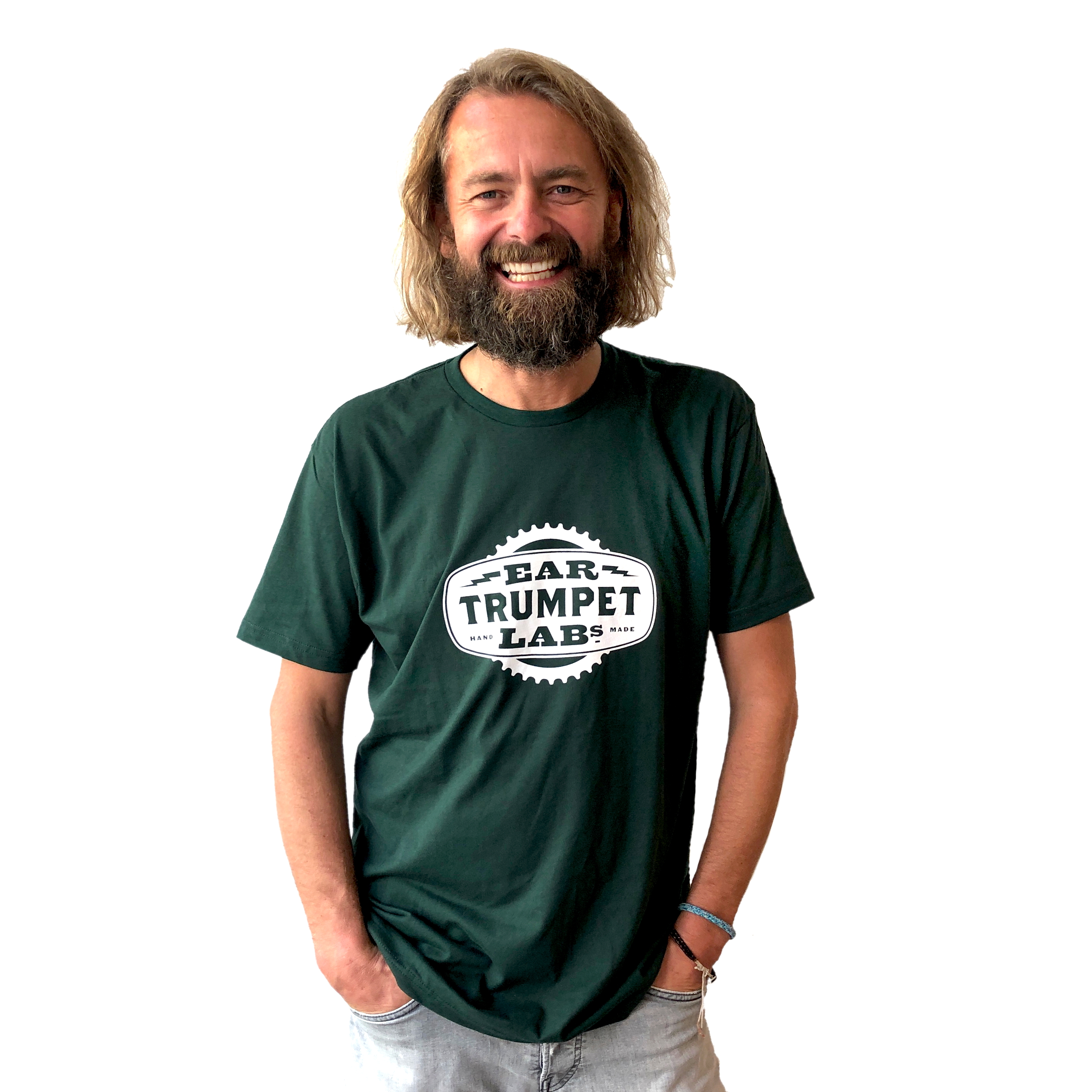 Ear Trumpet Labs T-Shirt mit Logo grün XL
