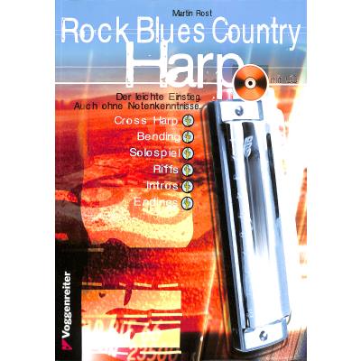 Rock Blues Country Harp (+CD):