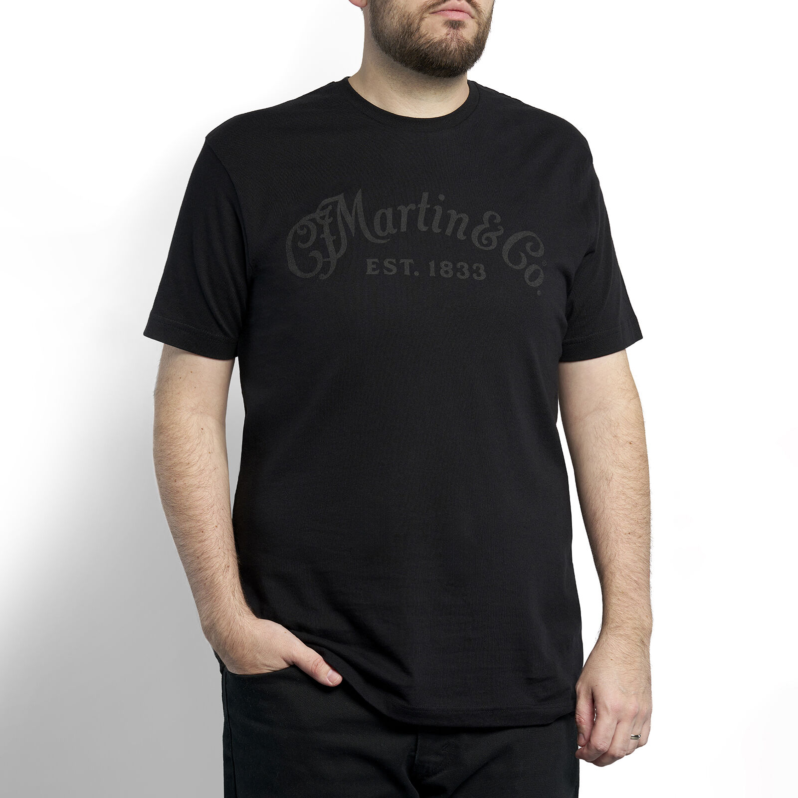 T-Shirt L Martin Guitars Tone on Tone Black