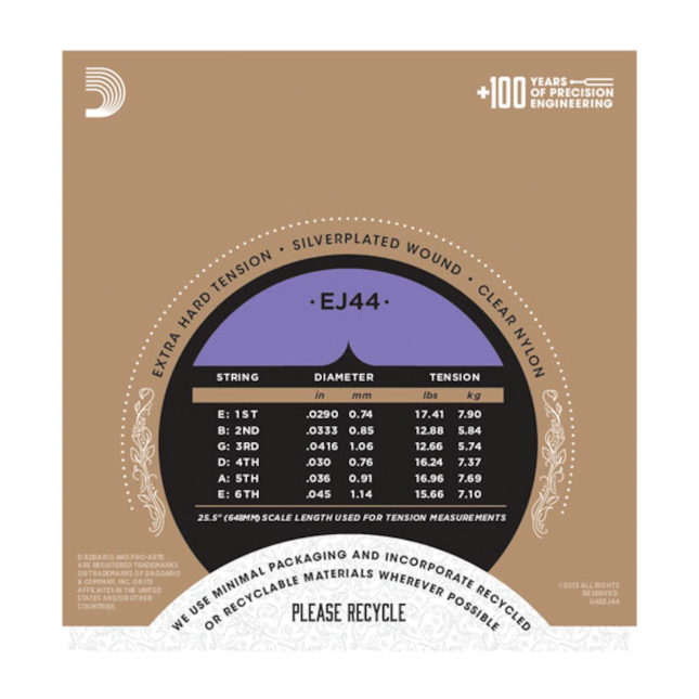 D'Addario EJ44 extra hard Set
