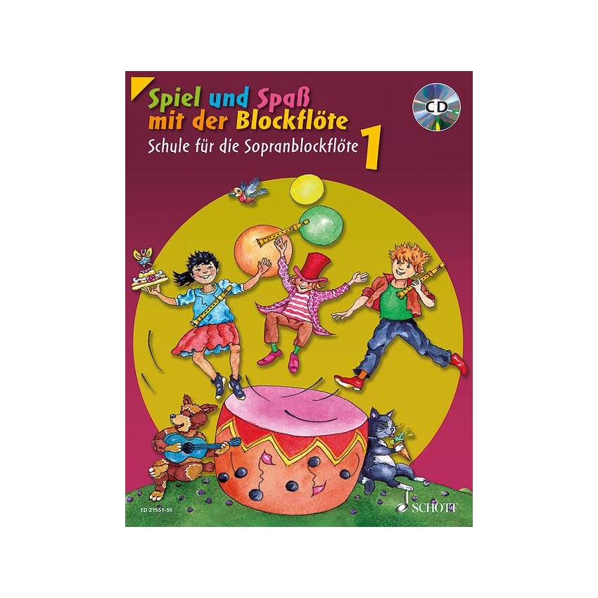 Spiel und Spaß mit der Blockflöte Band 1 - Schule (+CD)