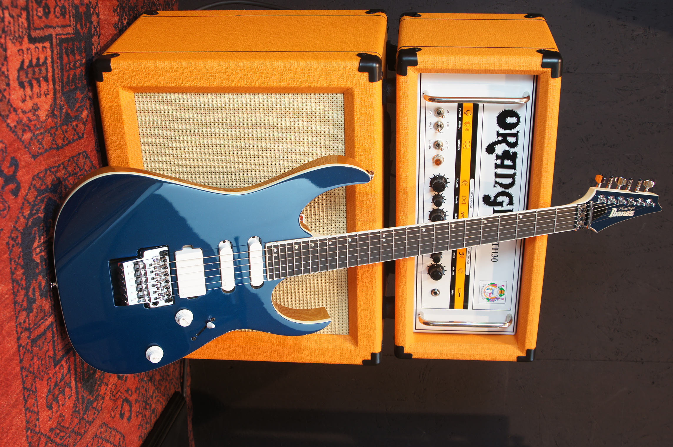 IBANEZ Prestige RG5440C-DFM E-Gitarre 6-String - Deep Forest Green Metallic + Koffer