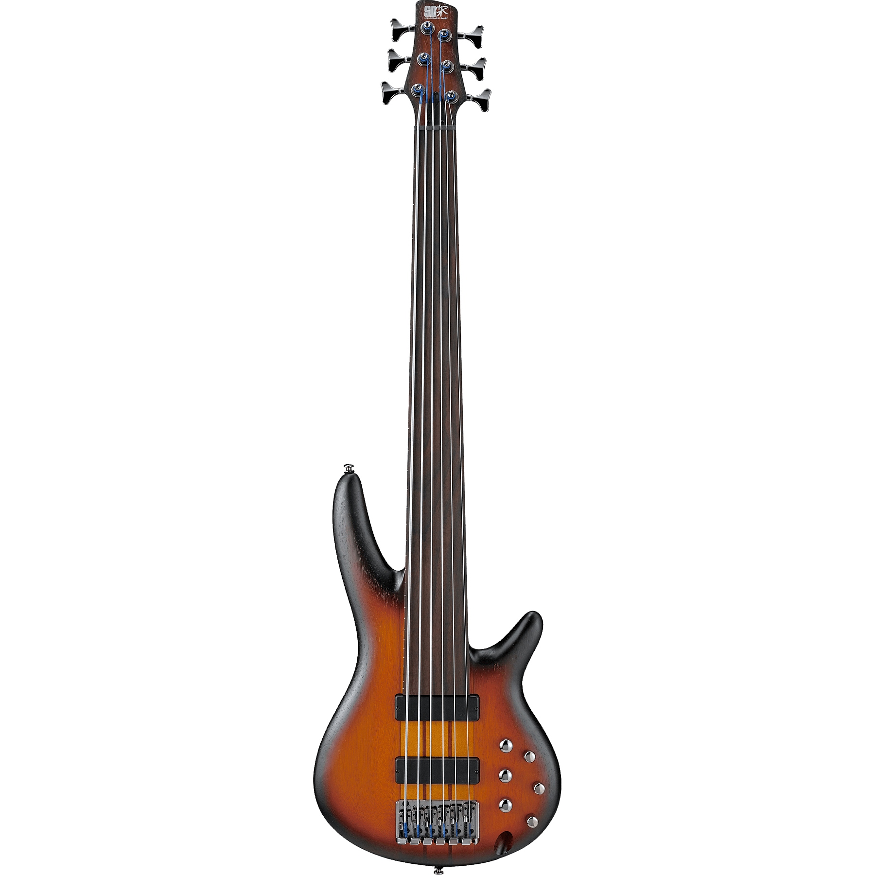 Ibanez SRF706-BBF Portamento 6-String Bass Fretless Brown Burst Flat