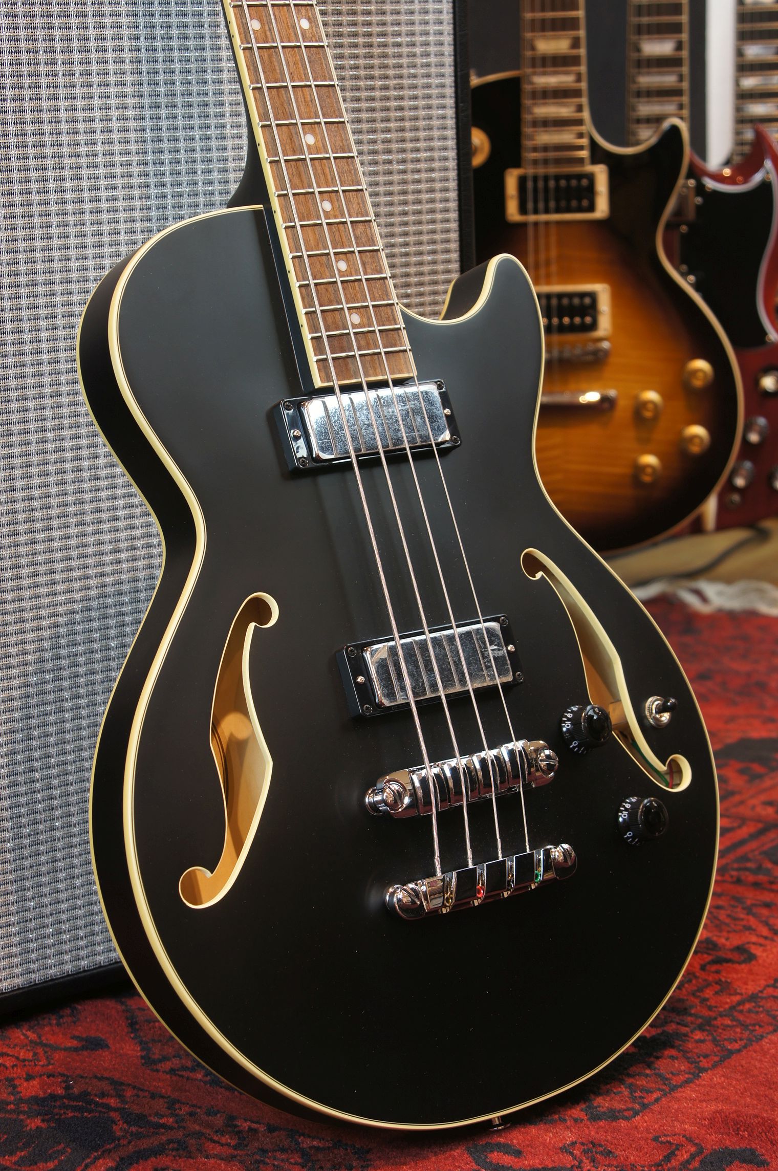 IBANEZ AGB200 Artcore Hollow Body Bass 4-String - Black Flat - B-Ware