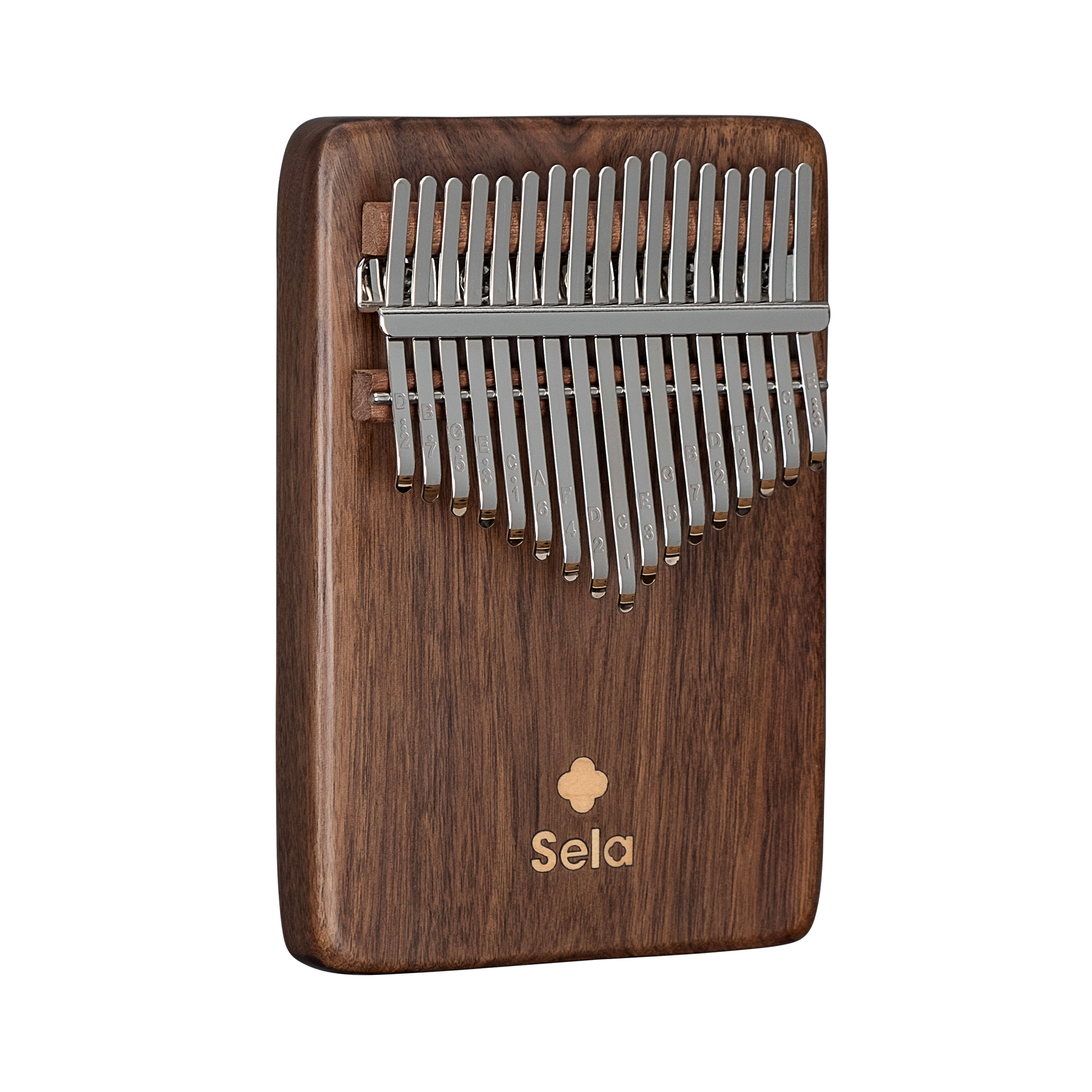 Sela Kalimba 17 Solid Black Walnut