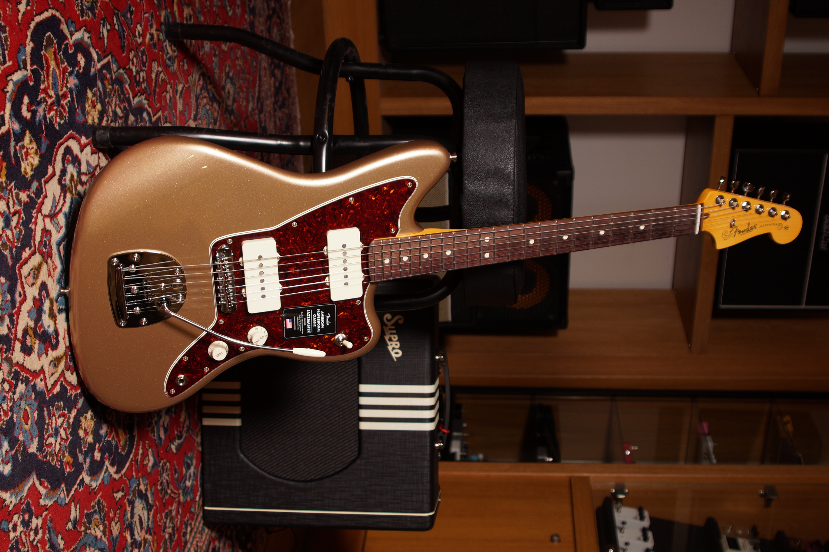 Fender Jazzmaster American Professional Classic Firemist Gold