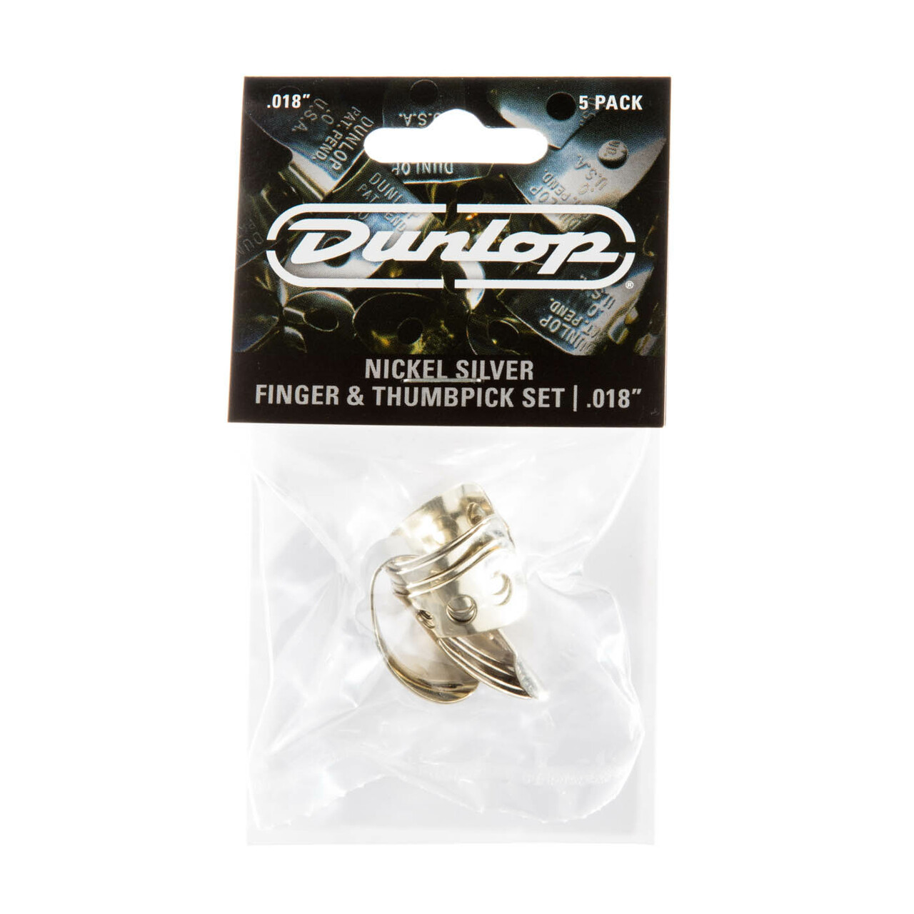 Dunlop Finger & Thumbpick Set Nickel Silver .018"