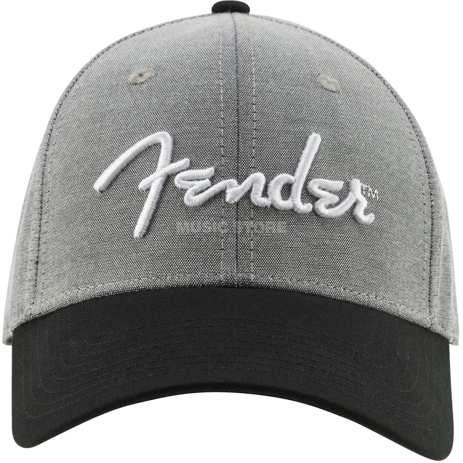 Fender® Hipster Dad Hat Cap, Gray and Black
