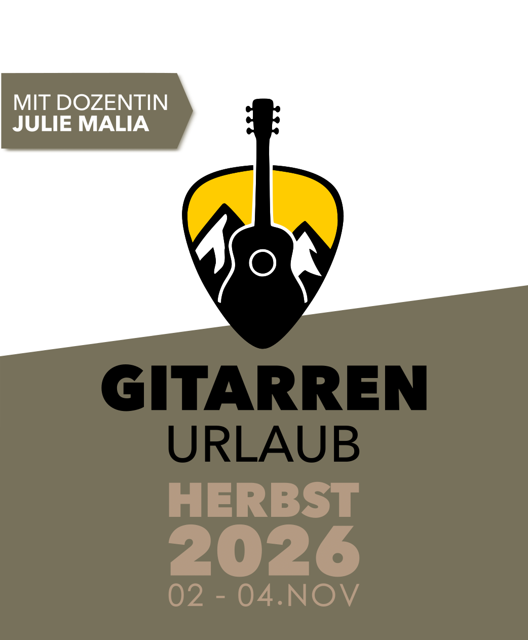 GitarrenUrlaub Herbst 26 - mit Julie Malia - 02-04.11.2026