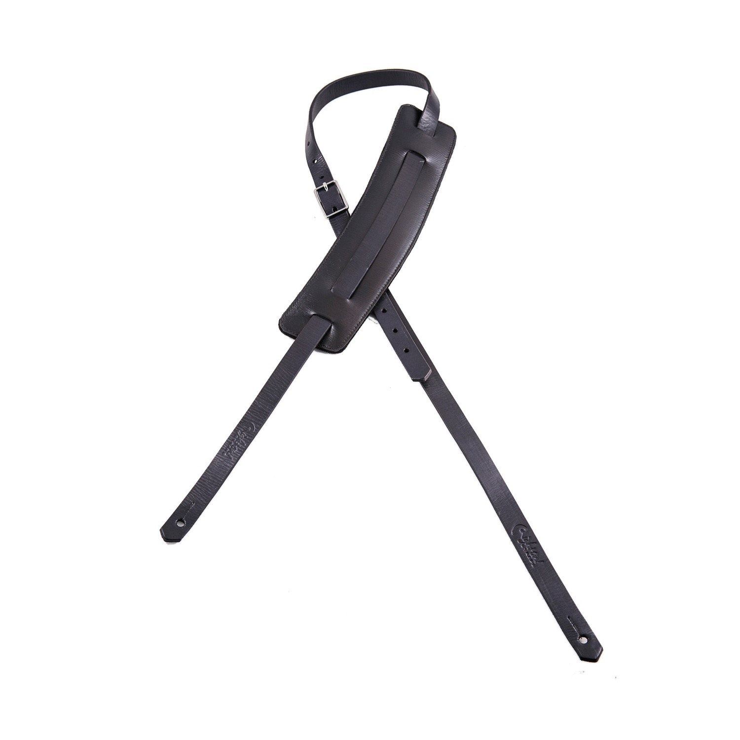 RightOn! Gitarrengurt LEATHERCRAFT SLIM Black
