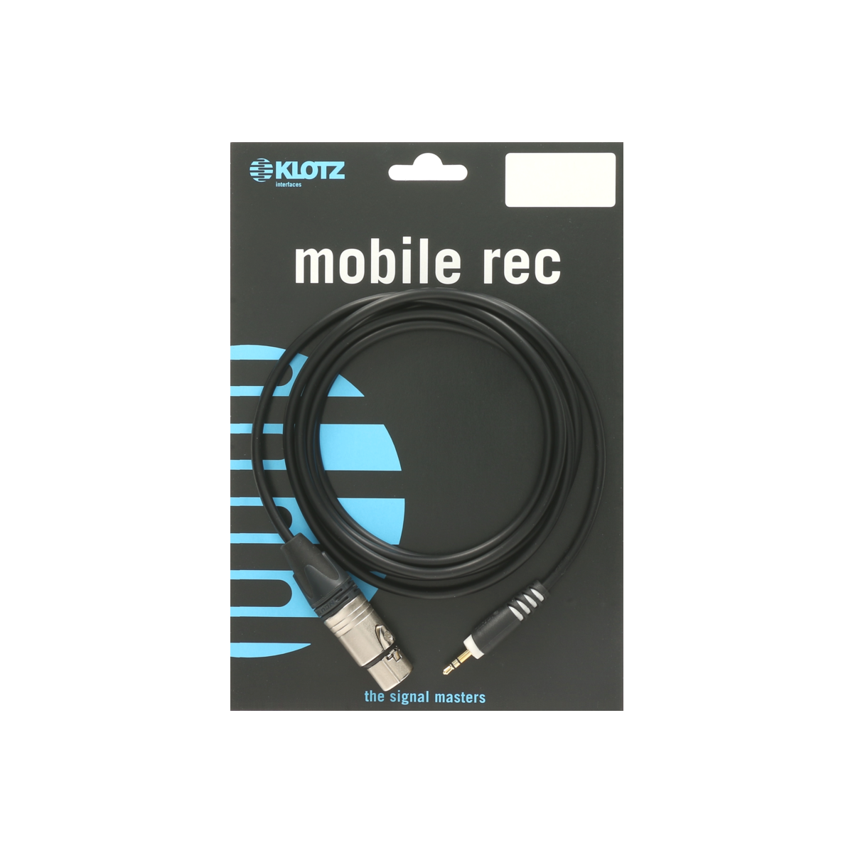 Klotz Mikrofonkabel XLR female an 3,5mm Klinke stereo 3m