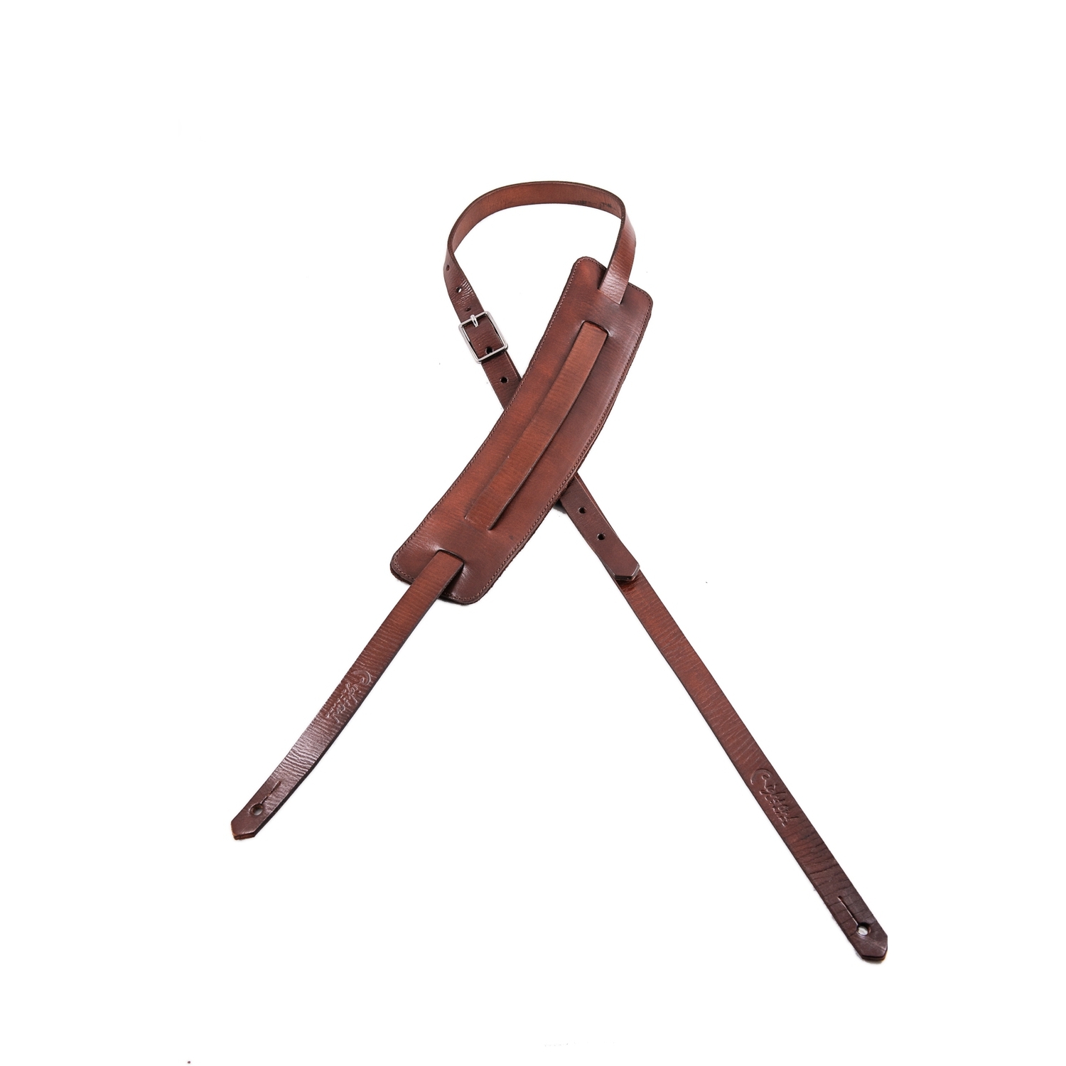 RightOn! Gitarrengurt LEATHERCRAFT SLIM Brown