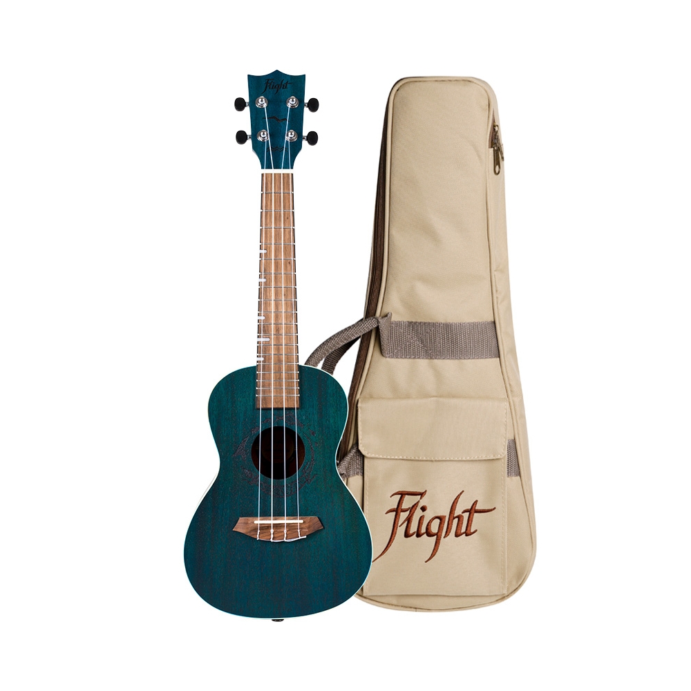 Flight Ukulele DUC 380 Topaz Konzert inklusive Tasche