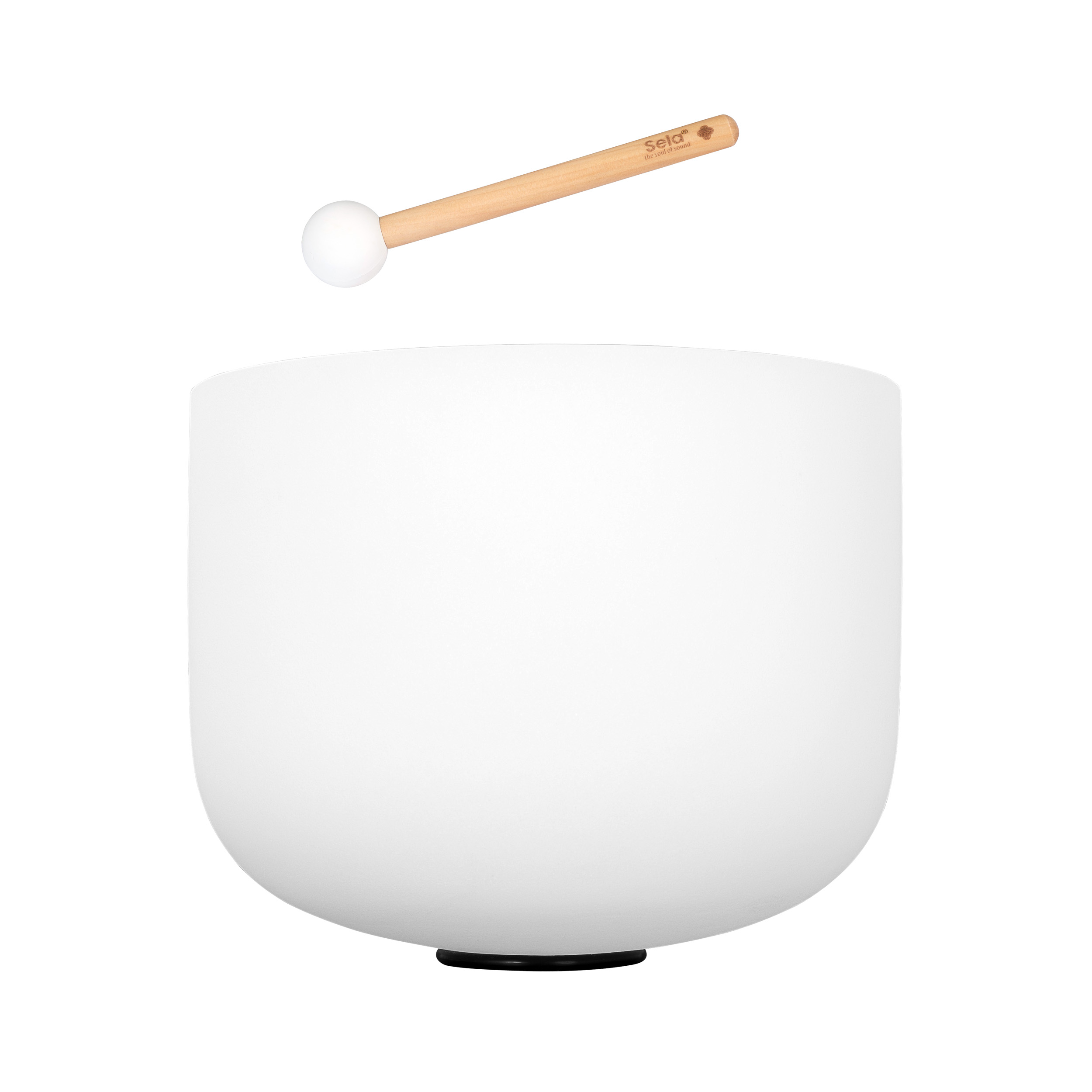 Sela 13" Crystal Singing Bowl Frosted 440 Hz in D