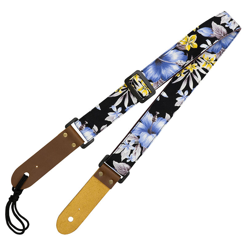 Aria Ukulele Strap SPS UKE HA4, Hibiskus black