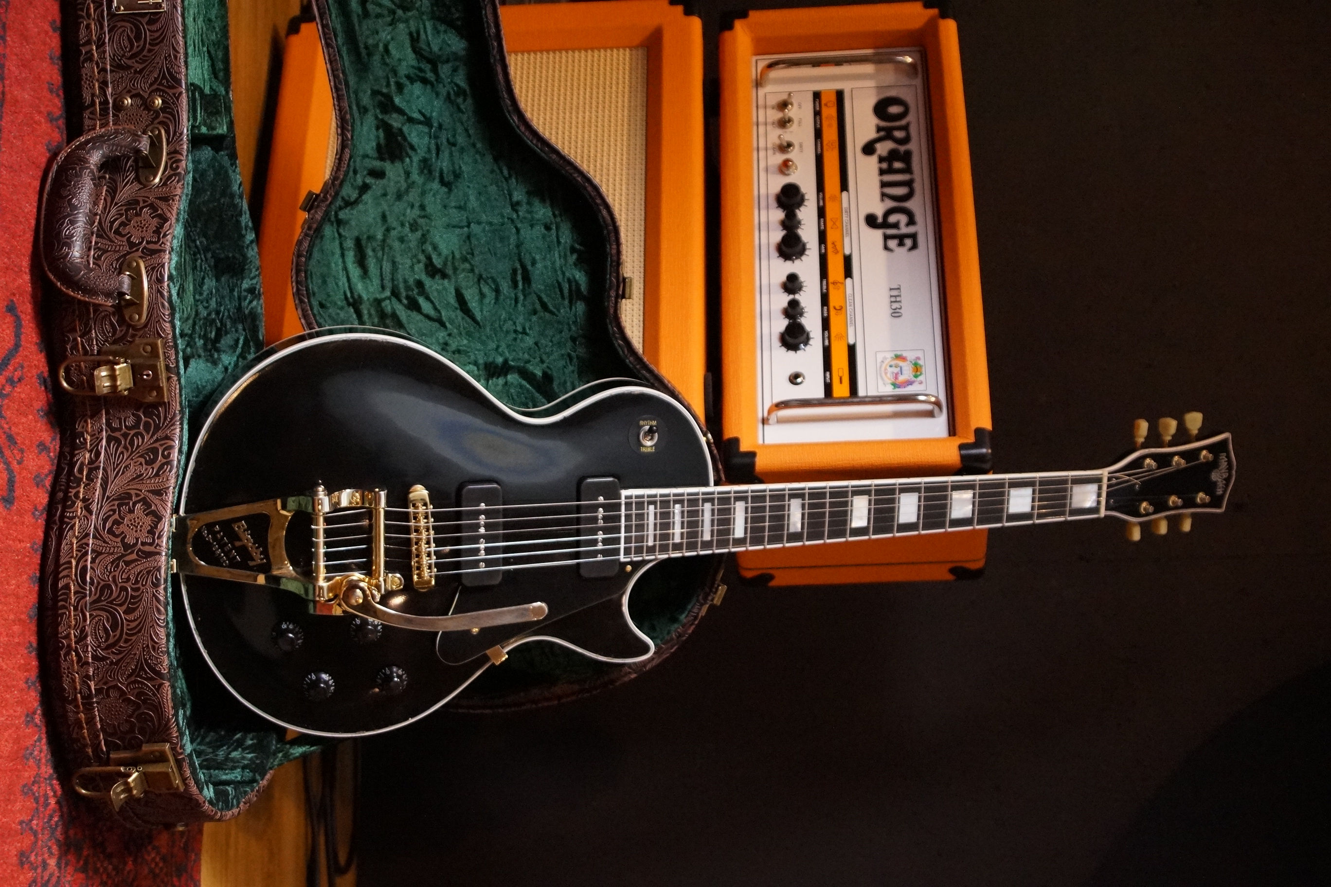 Maybach Lester Black Velvet '54 Custom P90 Bigsby B7 Aged