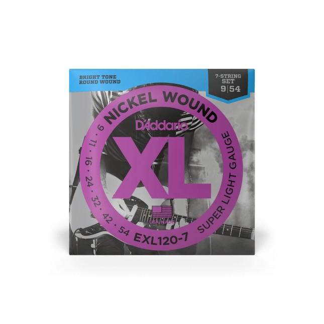 D'Addario EXL120-7 7-String super light 9-54