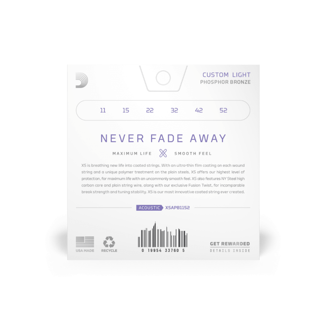 D'Addario XSAPB1152 Phosphorbronze 11-52