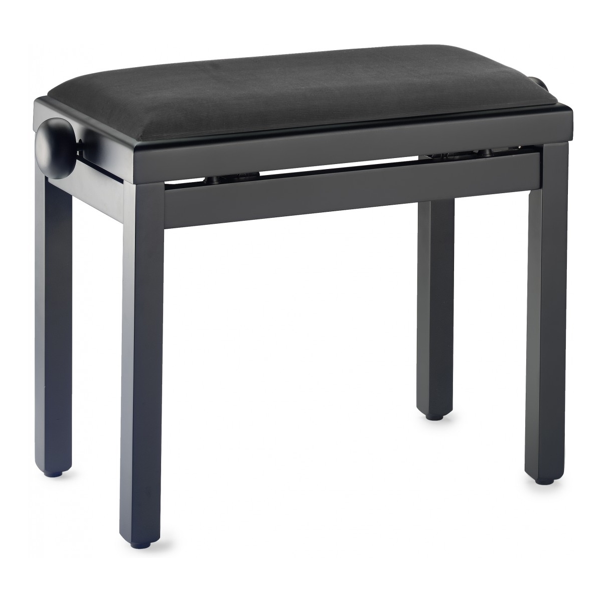Klavierbank schwarz matt