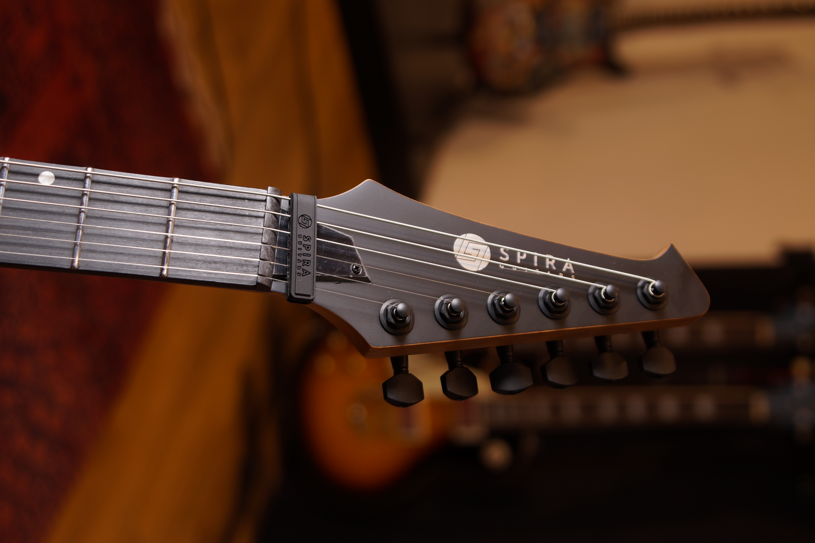 SPIRA Guitars T-400 Baritone MBK Satin Black