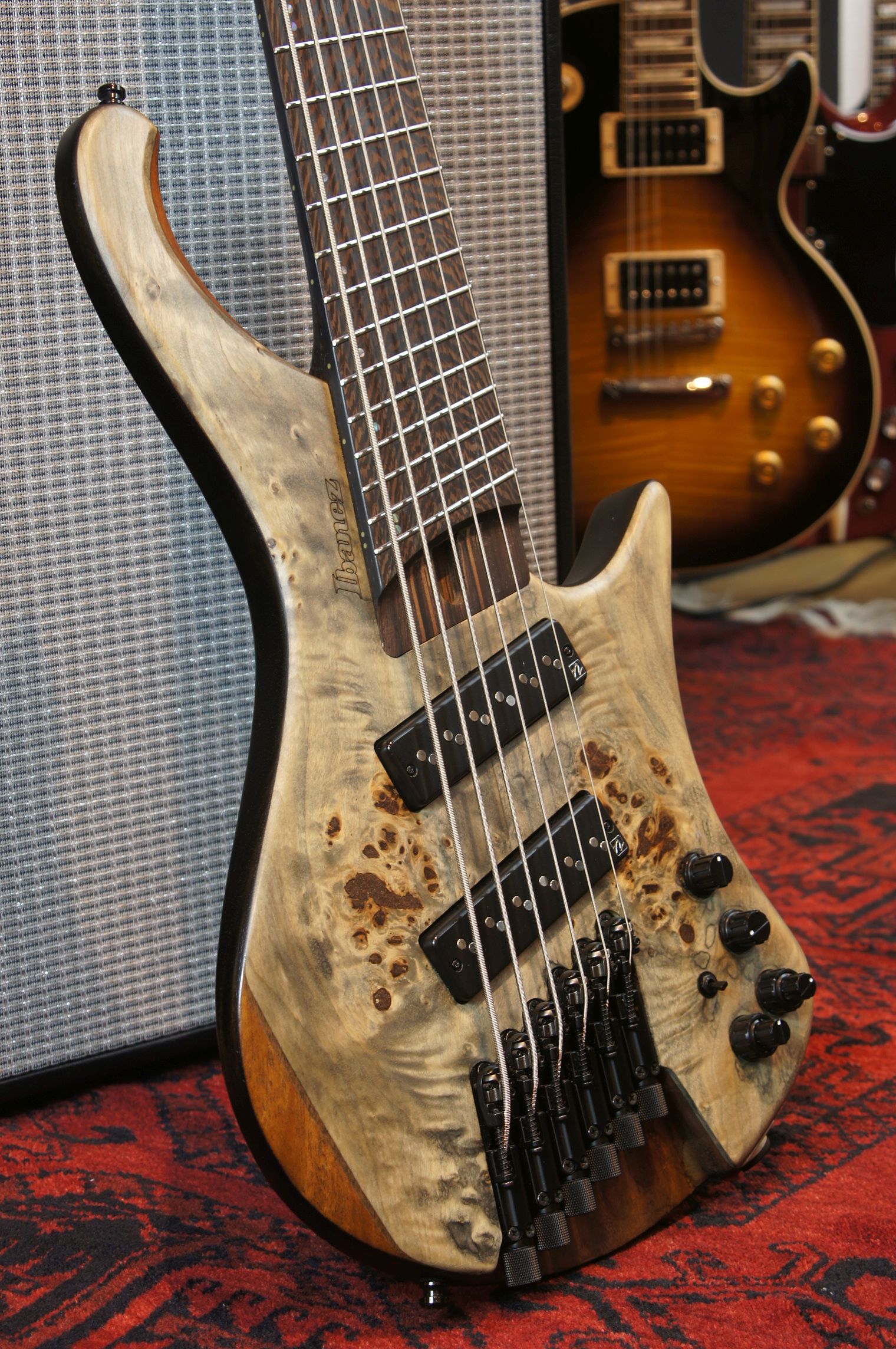 IBANEZ Bass Workshop 6-Str Black Ice Flat, incl. Gigbag - B-Stock