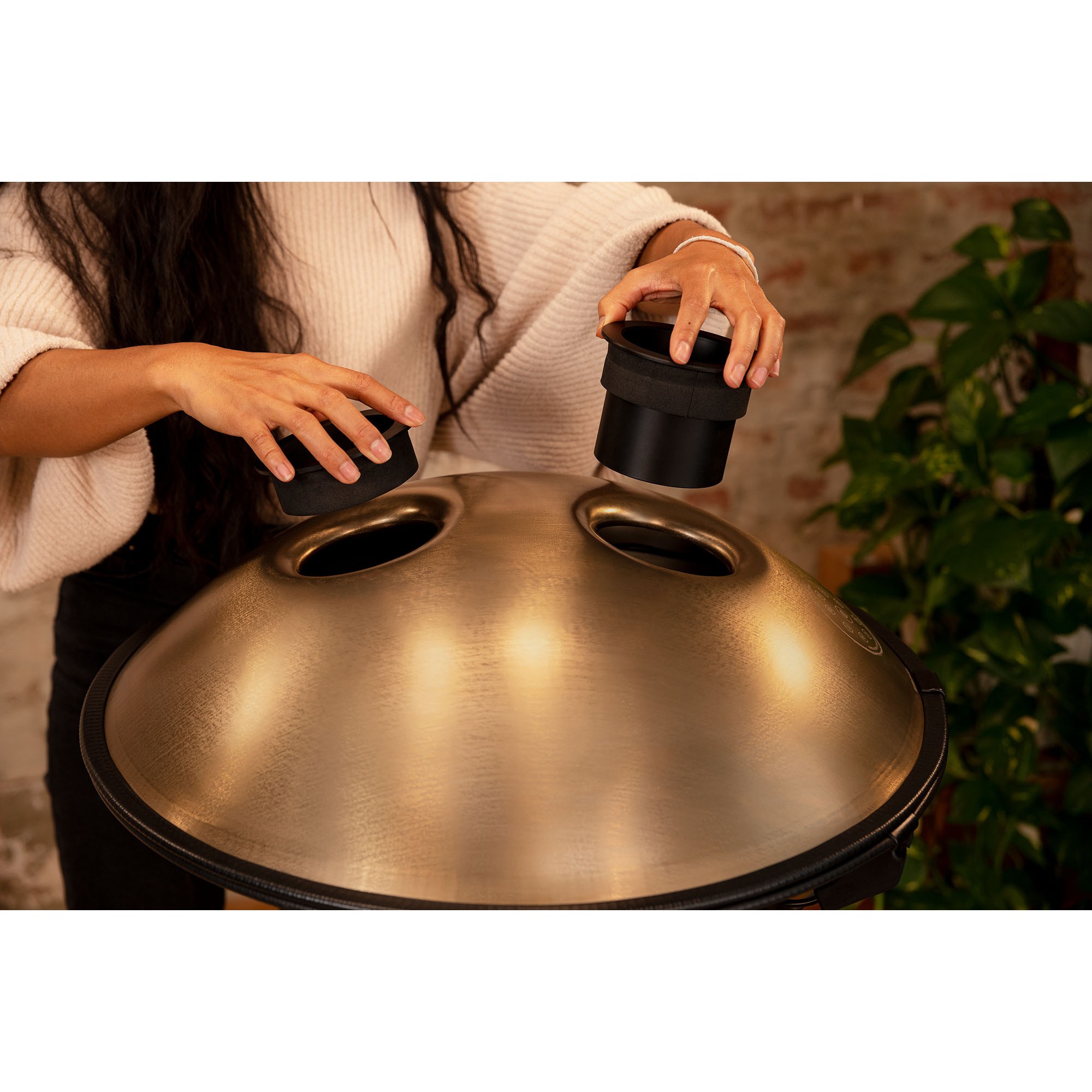 MEINL Sonic Energy Sensory Handpan Edelstahl BB2 Amara 9 Töne 440 Hz - Vintage Copper