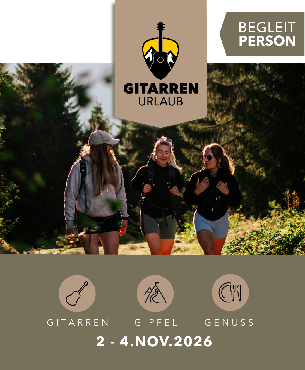 GitarrenUrlaub Herbst 26 - 02-04.11.2026 - Begleitperson