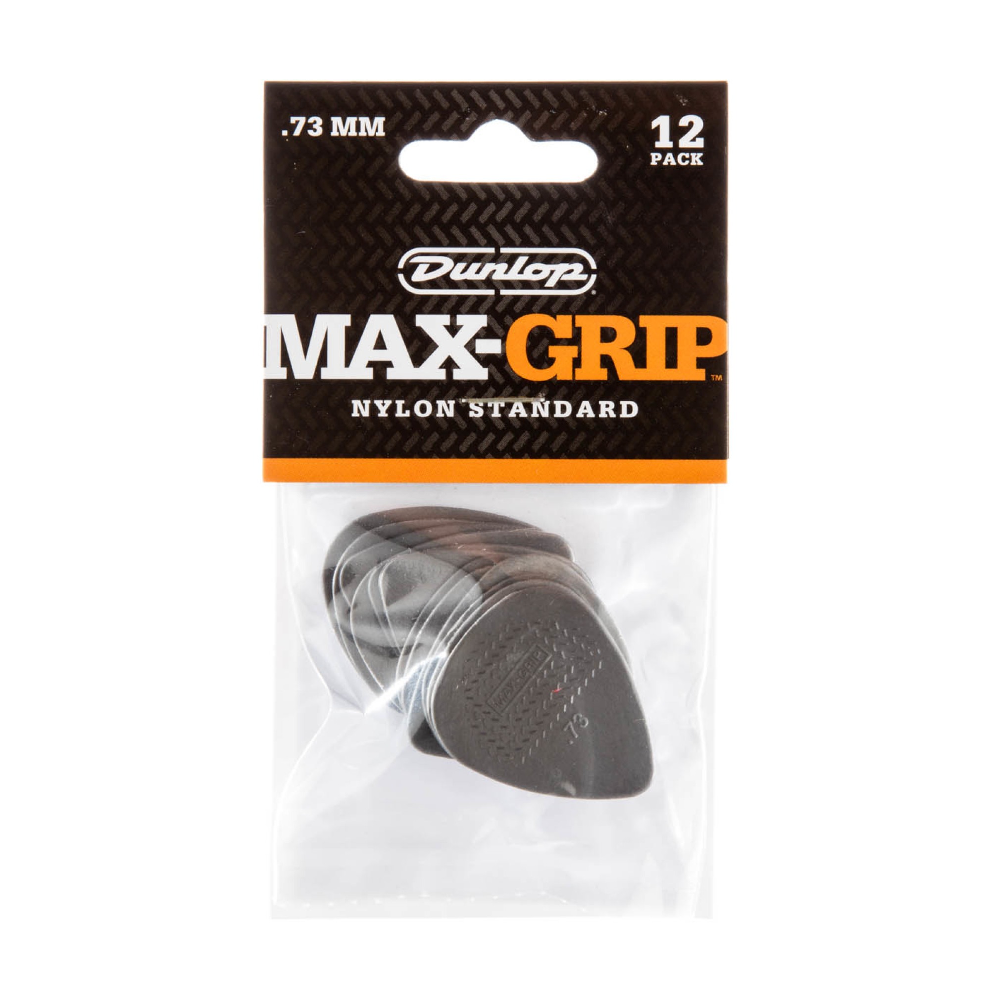 Dunlop Plectrum Nylon Max Grip 0,73mm 12 Stk