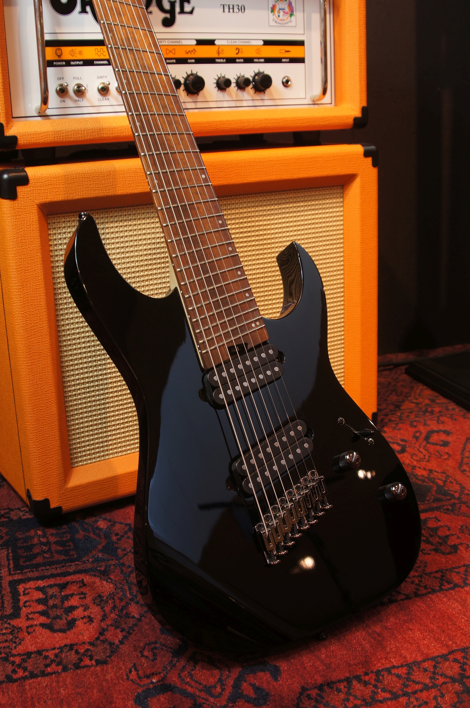 Ibanez RGMS8-BK 8-String Multiscale - black