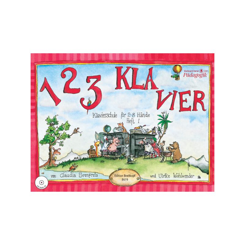 1 2 3 Klavier Band 1 (+CD) - Klavierschule