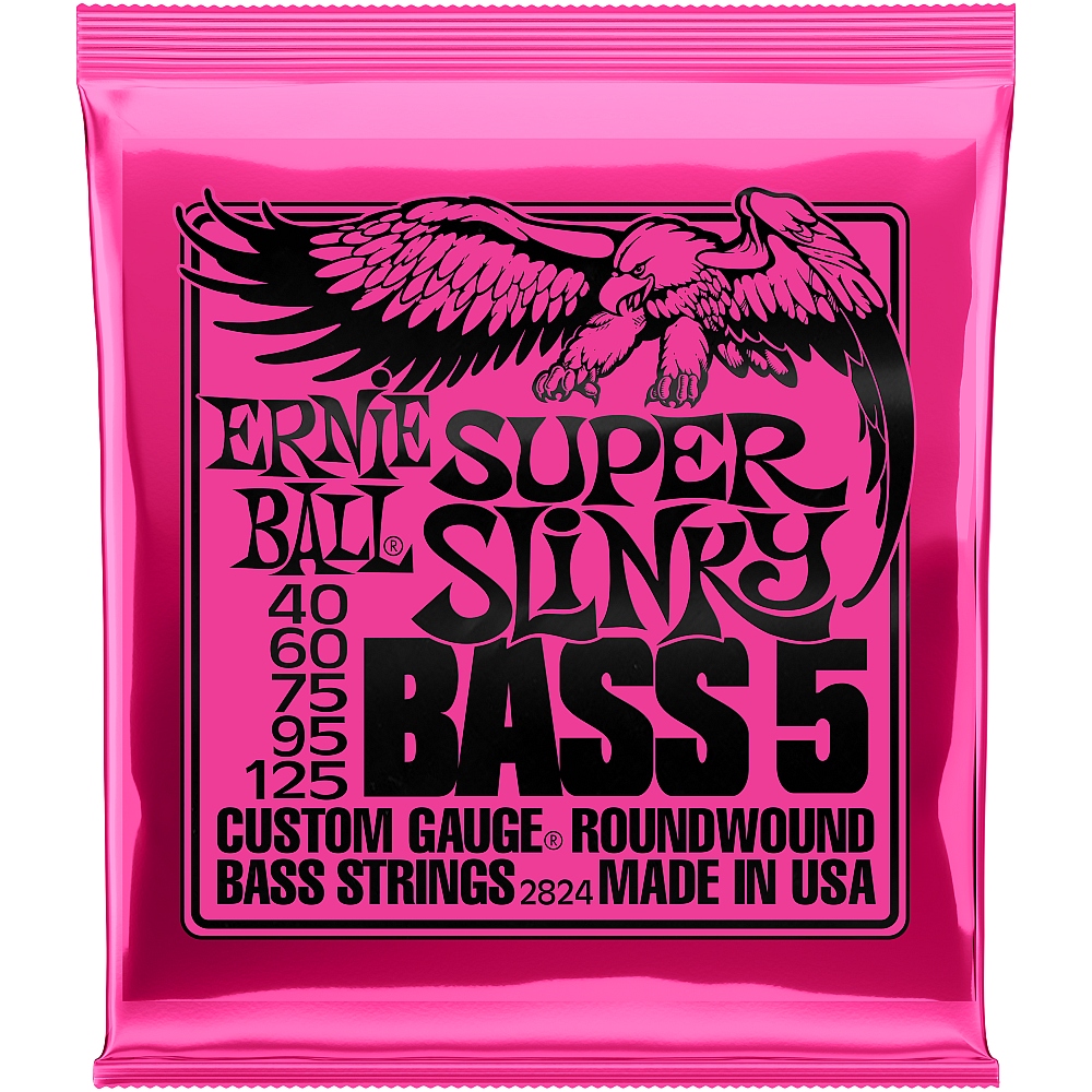 ERNIE BALL 2824 Super Slinky 45-100 E-Bass Saiten 5-String