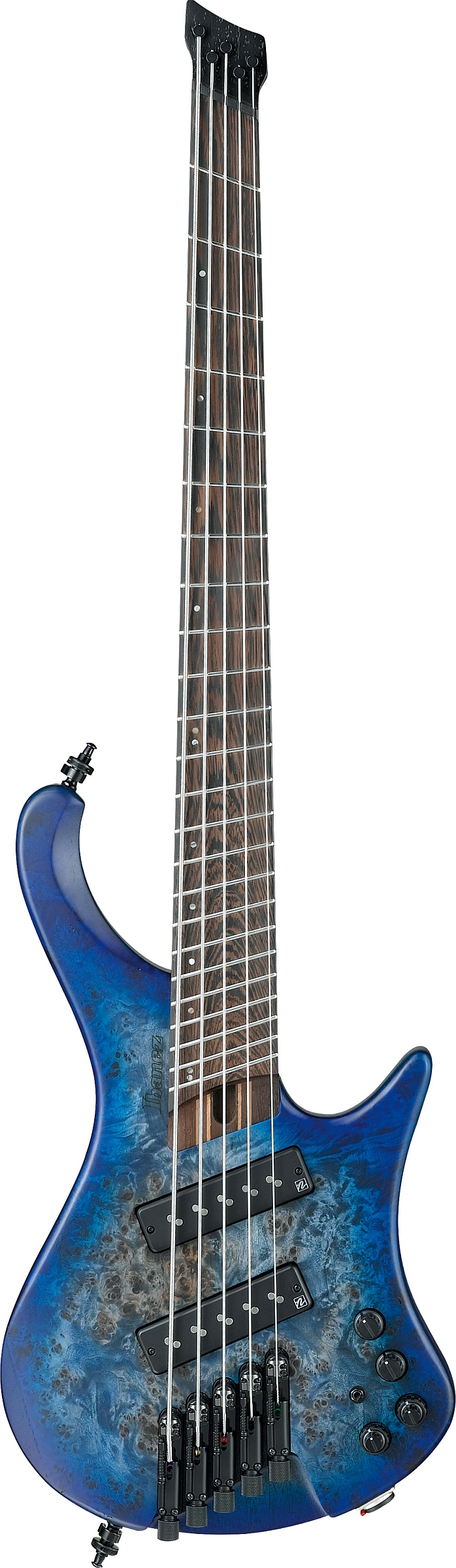 Ibanez EHB1505MS-PLF E-Bass 5-String Multiscale Pacific Blue Burst Flat + Gigbag