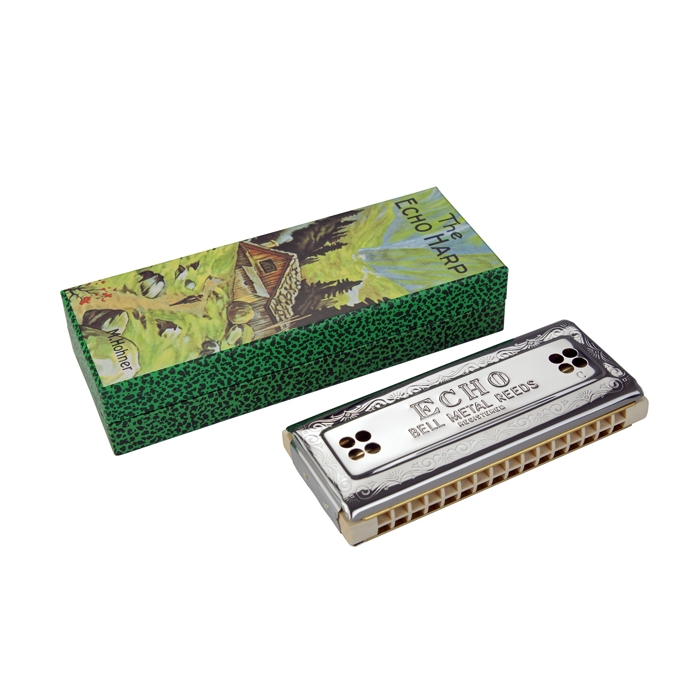 Hohner Mundharmonika Echo Harp C/G 64 Stimmzungen